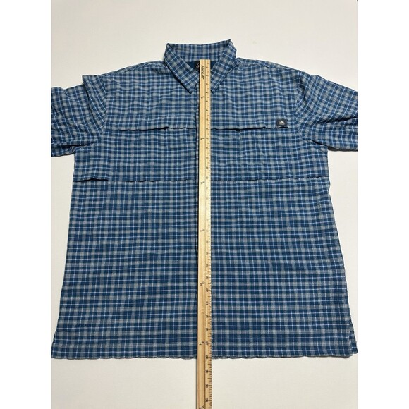 Vintage Nike ACG Dri Fit Shirt Mens Large Blue Plaid All Condition Gear - Picture 16 of 16